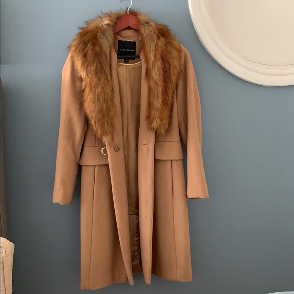 Ivanka Trump Camel Fur Coat